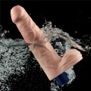 Wibrator dildo Real Softee 23 cm TPE 10 trybów wibracji nude - 15