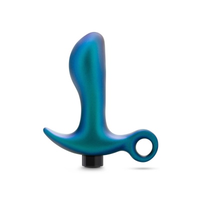 Wibrator analny (plug) Anal Adventures Matrix Teleportation Plug Lunar Blue - 10 programów wibracji, długość części wprowadzanej - 1 2