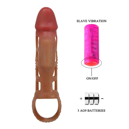 Nakładka na penisa Preston z wibracjami 18 cm - 8