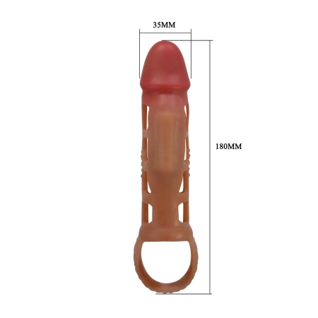 Nakładka na penisa Preston z wibracjami 18 cm - 9