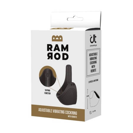 RAMROD ADJUSTABLE VIBRATING COCKRING WITH REMOTE - 1