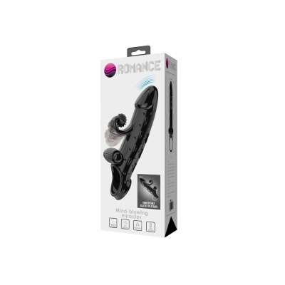 PRETTY LOVE - ROMANCE - VIBRATING PENIS SLEEVE BLACK - 1