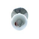 Korek analny Jewellery Silver Plug ROSE Purple - stal nierdzewna, motyw róży, długość 7 cm, średnica 2,7 cm - 5