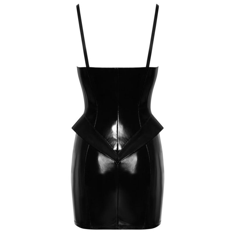 Vinyl Dress Peplum L - 7
