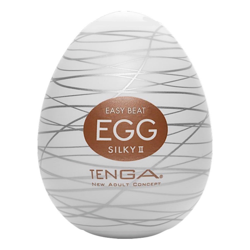 Egg Silky II Jednorazowy Masturbator TPE z Rowkowaną Strukturą Wewnętrzną 7 cm - 1