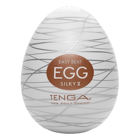 Egg Silky II Jednorazowy Masturbator TPE z Rowkowaną Strukturą Wewnętrzną 7 cm - 1