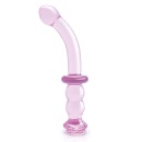 GLAZE GLASS ROSEBUD G-SPOT DILDO - 2