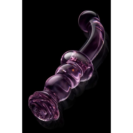GLAZE GLASS ROSEBUD G-SPOT DILDO - 5