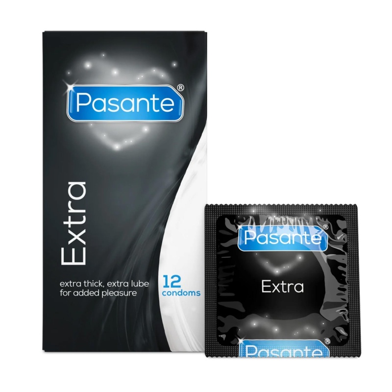 Prezerwatywy Pasante Extra z dodatkowym lubrykantem 12 szt. - 1