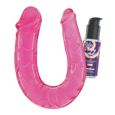 Podwójne dildo Deep Diver w kolorze różowym - 1