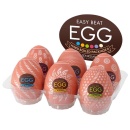 Masturbator jednorazowy Egg HB Package II - 6 teksturowanych stymulatorów TPE, długość 7 cm - 1