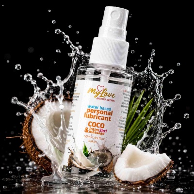 Preparat do intymnych doznań i masażu Aroma Series 2w1 Coco 50ml - 1 2
