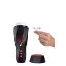 Masturbator Storm White - 7 trybów wibracji, funkcja ssąca, długość 28,5 cm - 2