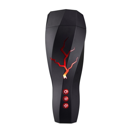 Masturbator Storm White - 7 trybów wibracji, funkcja ssąca, długość 28,5 cm - 3