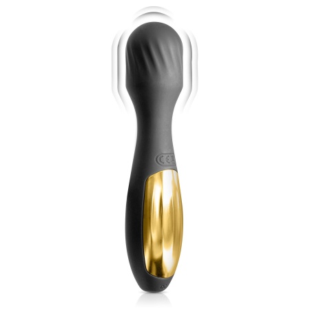 Masażer Wand My Sultana Black Empire USB - 10 programów wibracji, silikon medyczny FDA, długość 175 mm - 1