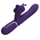 Wibrator króliczek Twinkled Tenderness Purple - ruchome kulki, podwójna stymulacja, 22,6 cm - 4