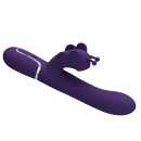 Wibrator króliczek Twinkled Tenderness Purple - ruchome kulki, podwójna stymulacja, 22,6 cm - 5