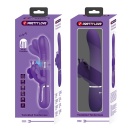 Wibrator króliczek Twinkled Tenderness Purple - ruchome kulki, podwójna stymulacja, 22,6 cm - 11
