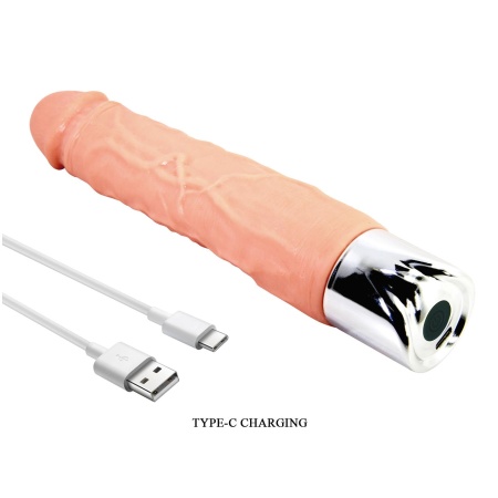 Osric Pro - elektryczne dildo z TPE, 10 trybów wibracji, USB-C, wodoodporne - 9
