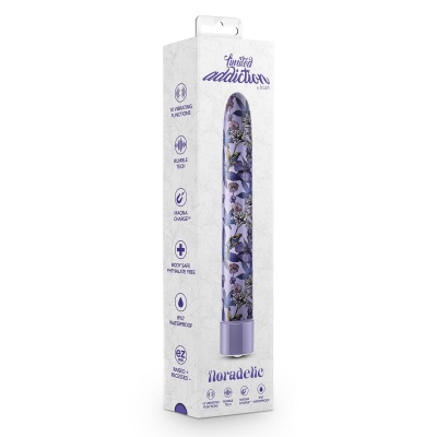 Wibrator Floradelic z technologią RumbleTech, 10 funkcjami wibracji i długością 17,8 cm - 1