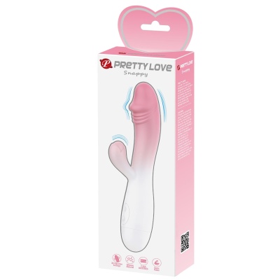 Wibrator króliczek Pretty Love Snappy z 30 funkcjami wibracji, silikonowy, ok. 18 cm - 1