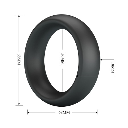 Silikonowy pierścień erekcyjny Elio 6,8 cm - 6
