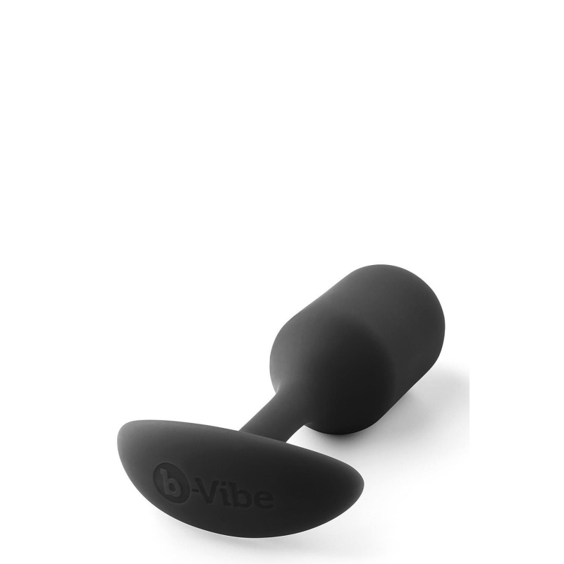 Ważony korek analny Snug Plug 2 Black - długość 10,5 cm, średnica 3,1 cm, szyjka 1 cm, masa 114 g - 5
