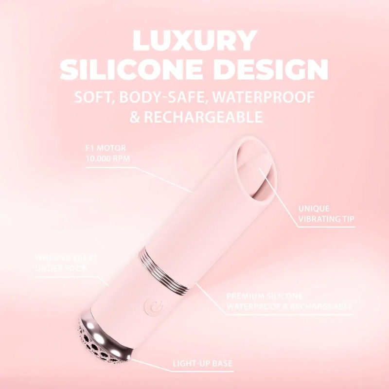 Kieszonkowy mini wibrator Lipstick Vibe z silnikiem F1 10 000 obr./min, 10 funkcjami wibracji i wodoodporną obudową - 5