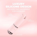 Kieszonkowy mini wibrator Lipstick Vibe z silnikiem F1 10 000 obr./min, 10 funkcjami wibracji i wodoodporną obudową - 5