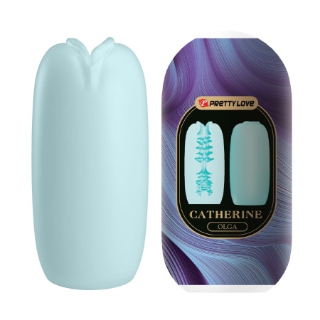 Masturbator ręczny Catherine OLGA z miękkim rękawem TPR, 13 cm - 10