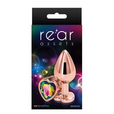 REAR ASSETS ROSE GOLD HEART M RAINBOW - 1