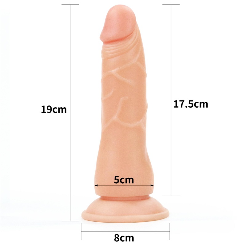 Zestaw strap-on regulowany z dildo TPE 19 cm - 3