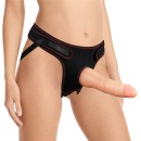 Zestaw strap-on regulowany z dildo TPE 19 cm - 4
