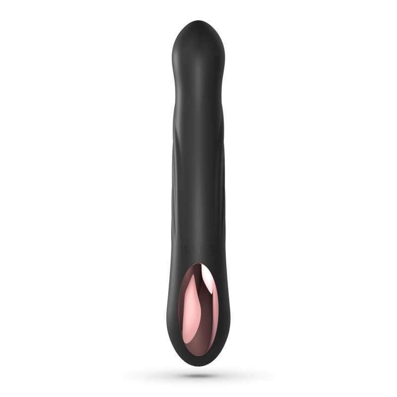 Wibrator Rabbit Lapin Thrusting 21,5 cm Czarny Silikon - 3