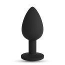 Plug analny Camileo Small z 4 wymiennymi kryształkami 7 cm - 3