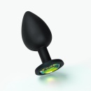 Plug analny Camileo Small z 4 wymiennymi kryształkami 7 cm - 5