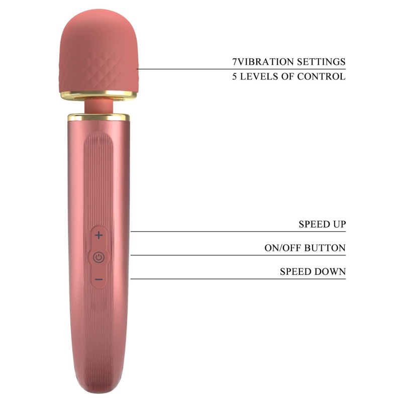 Masażer Interesting Massager z dużą okrągłą głowicą, 5 prędkościami i 7 trybami - 10