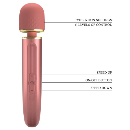Masażer Interesting Massager z dużą okrągłą głowicą, 5 prędkościami i 7 trybami - 10