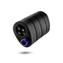 Masturbator elektryczny M Elite Platinum Stroker Black - silikon Purio™, 10 trybów, długość 13,9 cm - 2