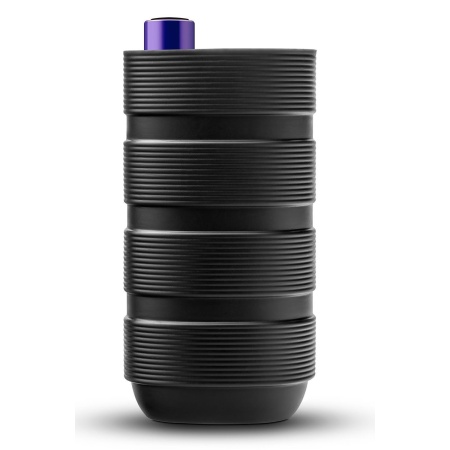 Masturbator elektryczny M Elite Platinum Stroker Black - silikon Purio™, 10 trybów, długość 13,9 cm - 3