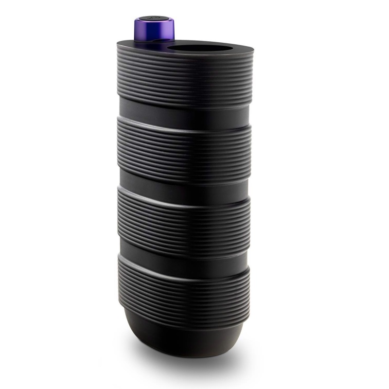Masturbator elektryczny M Elite Platinum Stroker Black - silikon Purio™, 10 trybów, długość 13,9 cm - 4