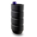 Masturbator elektryczny M Elite Platinum Stroker Black - silikon Purio™, 10 trybów, długość 13,9 cm - 4