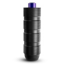 Masturbator elektryczny M Elite Platinum Stroker Black - silikon Purio™, 10 trybów, długość 13,9 cm - 5