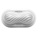 Masturbator wielokrotnego użytku Tenga Flex Silky White z regulacją podciśnienia i spiralną komorą, 15,5 cm - 1