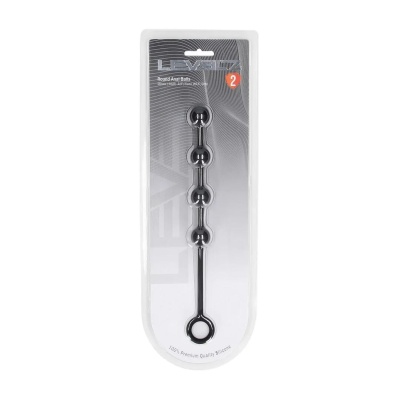 Round Silicone Anal Balls - S - 20mm - Black - 1 2