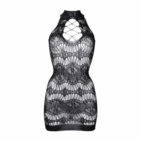 Criss Cross Neck Mini Dress - One Size - 8