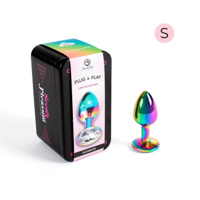 RAINBOW METAL BUTT PLUG S - 1