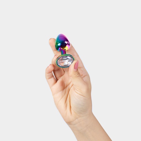 RAINBOW METAL BUTT PLUG S - 3