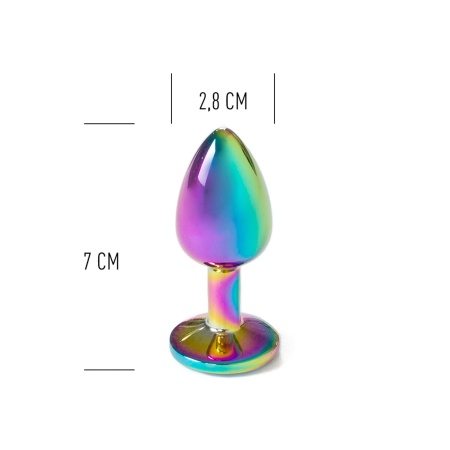 RAINBOW METAL BUTT PLUG S - 4