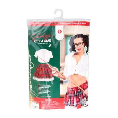 Schoolgirl Costume - S/M - White - 1 2